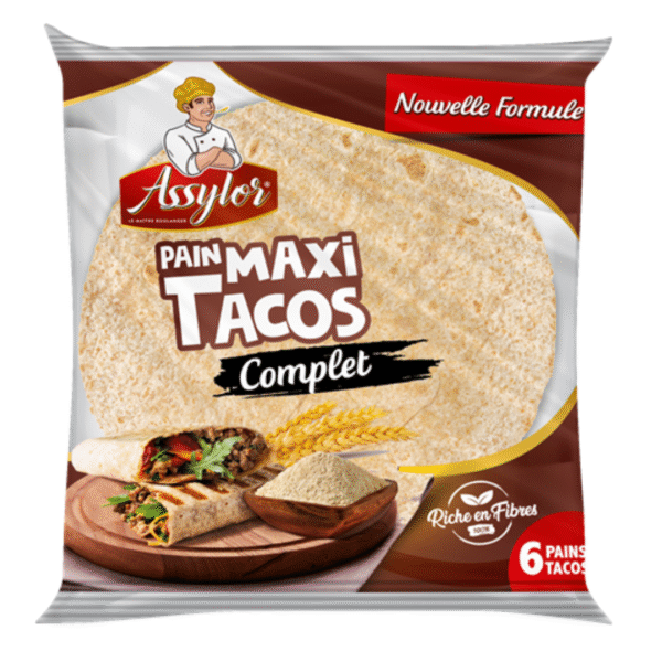 PAIN TACOS MAXI COMPLET – 6 PIÈCES – ASSYLOR