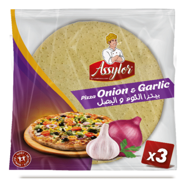 Pâte à Pizza Onion Garlic – 3 pièces – Assylor
