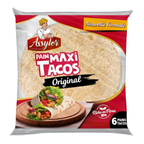 PAIN TACOS MAXI – 6 PIÈCES – ASSYLOR